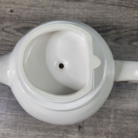 Rae Dunn Artisan Collection Ceramic White Minimilistic Teapot - Picture 7 of 8